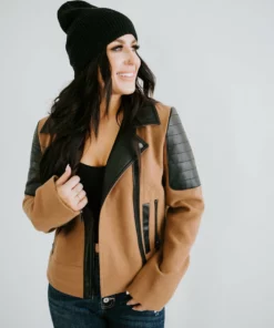 Lauriebelles Lily & Lottie Claremont Biker Jacket By Chelsea DeBoer