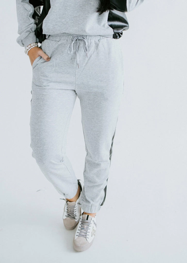 Strut & Bolt Bottoms Maxwell Faux Leather Contrast Jogger 6 Strut & Bolt Bottoms Maxwell Faux Leather Contrast Jogger