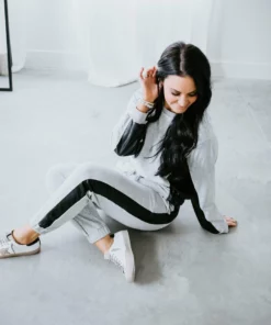 Strut & Bolt Bottoms Maxwell Faux Leather Contrast Jogger