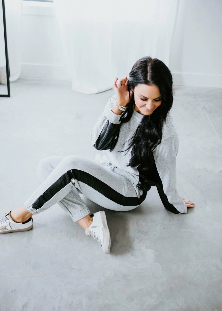 Strut & Bolt Bottoms Maxwell Faux Leather Contrast Jogger 3 Strut & Bolt Bottoms Maxwell Faux Leather Contrast Jogger