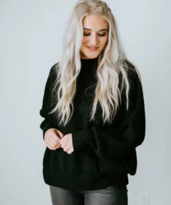 Lauriebelles Roslyn Mock Neck Sweater By Chelsea DeBoer