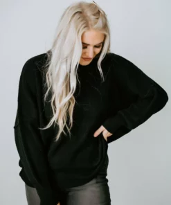 Lauriebelles Roslyn Mock Neck Sweater By Chelsea DeBoer