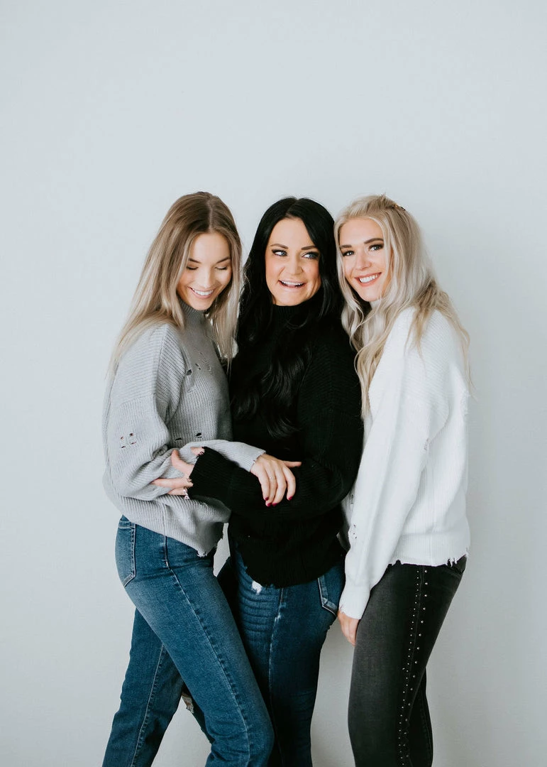 Lauriebelles Lily & Lottie Ettie Distressed Sweater By Chelsea DeBoer 4 Lauriebelles Lily & Lottie Ettie Distressed Sweater By Chelsea DeBoer