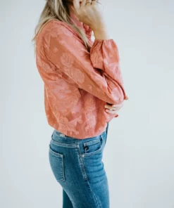 Sunday Up Tops Kessley Floral Jacquard Top 14 Sunday Up Tops Kessley Floral Jacquard Top