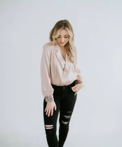 Strut & Bolt Lettie Satin Bodysuit