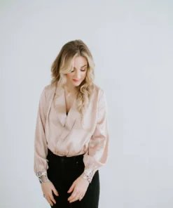 Strut & Bolt Lettie Satin Bodysuit