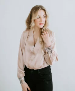 Strut & Bolt Lettie Satin Bodysuit