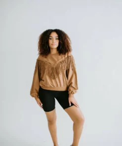 Lauriebelles Lily & Lottie Bristol Fringe Sweatshirt By Chelsea DeBoer