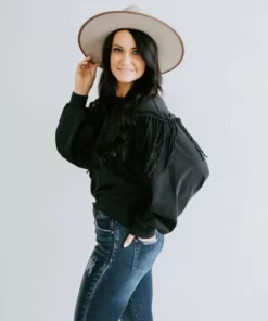 Lauriebelles Lily & Lottie Bristol Fringe Sweatshirt By Chelsea DeBoer