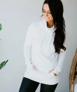 Lauriebelles Off White Lily & Lottie Cowl Sweatshirt