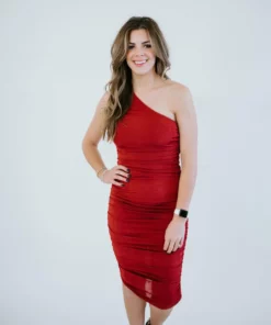 Endless Blu, Inc Must Be Love One Shoulder Dress