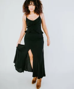 Love Stitch Faye Ruffled Maxi Dress