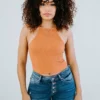 By Together Tops Happy Hour Cropped Halter Top