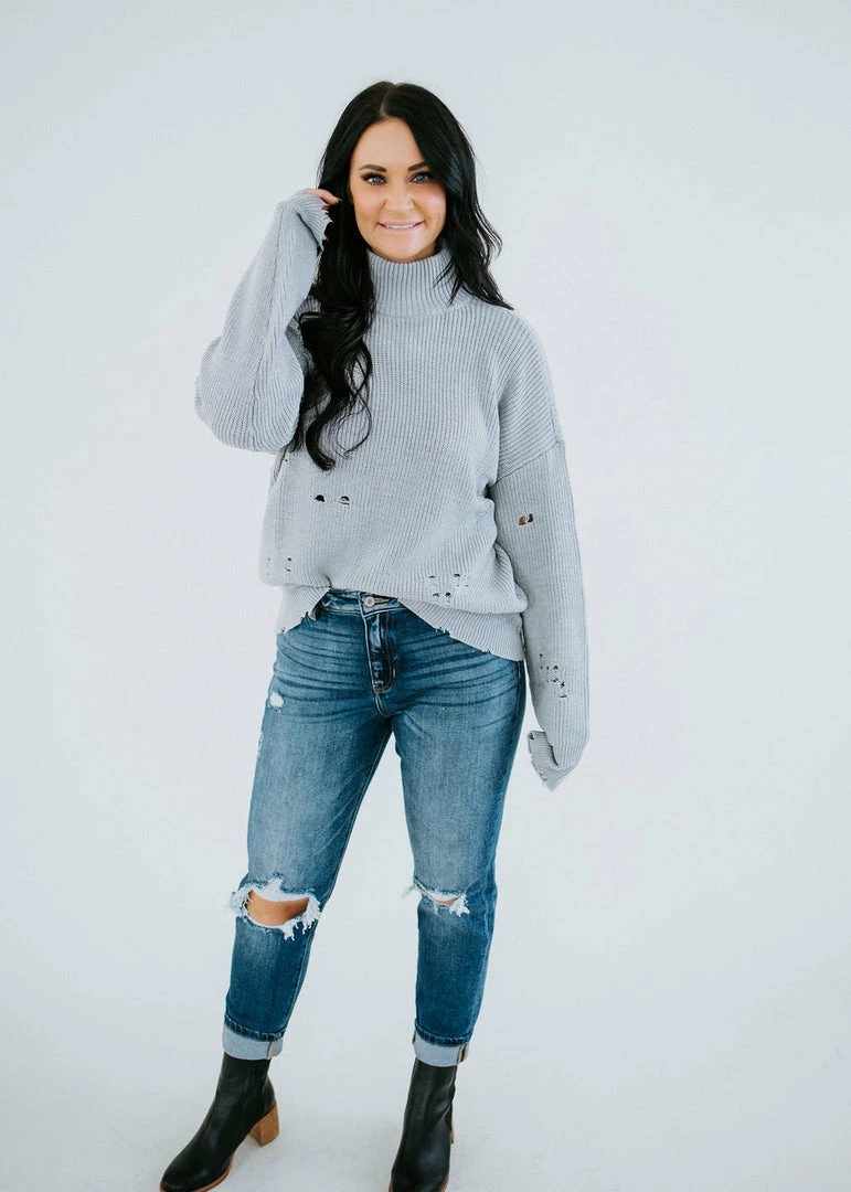 Lauriebelles Lily & Lottie Ettie Distressed Sweater By Chelsea DeBoer 7 Lauriebelles Lily & Lottie Ettie Distressed Sweater By Chelsea DeBoer