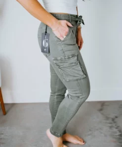 Venti6 Noella Stretch Twill Cargo Pant Bottoms