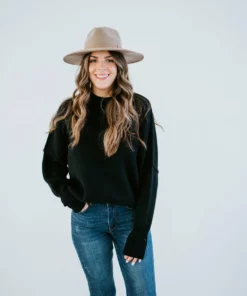 Lauriebelles Roslyn Mock Neck Sweater By Chelsea DeBoer