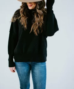 Lauriebelles Roslyn Mock Neck Sweater By Chelsea DeBoer