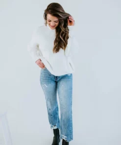 Lauriebelles Roslyn Mock Neck Sweater By Chelsea DeBoer