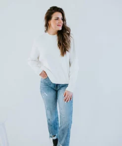 Lauriebelles Roslyn Mock Neck Sweater By Chelsea DeBoer