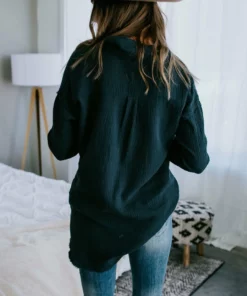 Hem & Thread, Inc Tops Marlo Stud Button Up Top