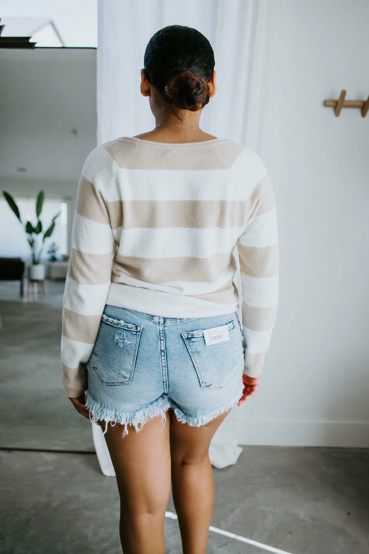 Hem & Thread Tops Keisha Stripe Sweater 6 Hem & Thread Tops Keisha Stripe Sweater