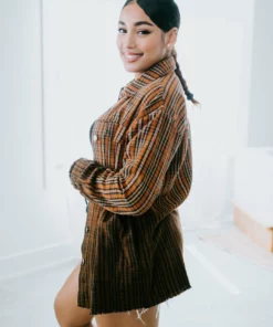 Mystree, Inc. Jem Plaid Dip Dye Shacket