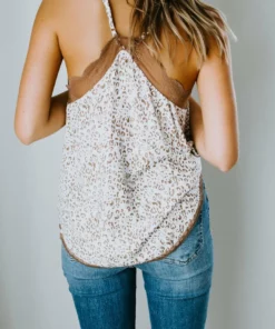 Hem & Thread, Inc Tops So Purrfect Lace Cami Tank