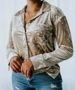 Mystree, Inc. Tops Crush On You Velvet Top