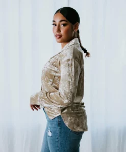 Mystree, Inc. Tops Crush On You Velvet Top