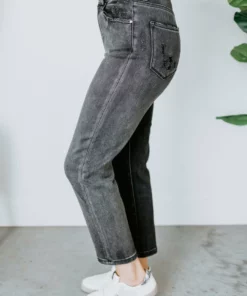 Risen Cassandra Two Tone Girlfriend Jean Curvy
