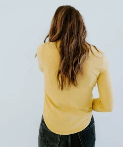 Very J Tops Glory Days Brushed Henley Top