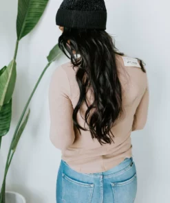 Very J Tops Glory Days Brushed Henley Top