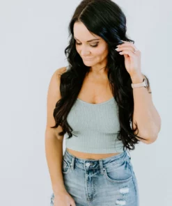 Dynamic Fashion Tops Rory Mineral Wash Ribbed Tank