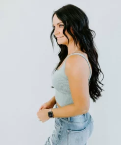 Dynamic Fashion Tops Rory Mineral Wash Ribbed Tank