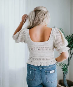 Bibi Tops Follow Your Bliss Crochet Top