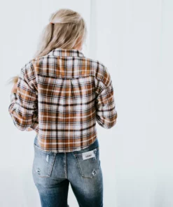 Trend Notes Jesse Cropped Plaid Top