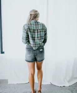 Trend Notes Jesse Cropped Plaid Top