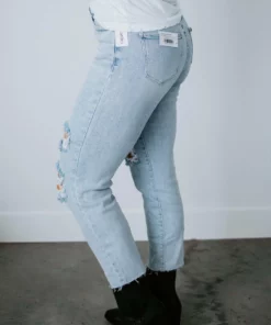 Risen Landen High Rise Boyfriend Jean Curvy