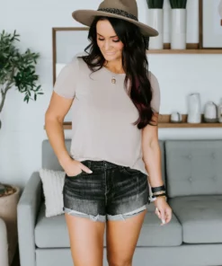 Risen Stevie Distressed Denim Shorts