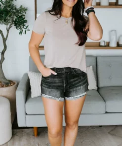 Risen Stevie Distressed Denim Shorts