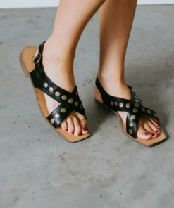 KKE Originals Renita Studded Cross Band Sandal