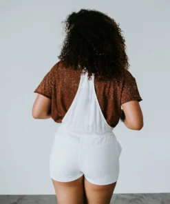 Love Stitch Around The Block Overall Shorts