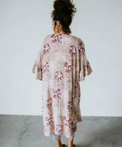 Ces Femme Golden Days Floral Kimono Curvy