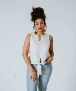 Ces Femme Byrdie Tie Tank Top