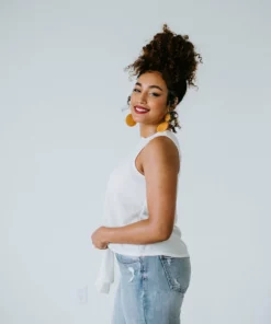 Ces Femme Byrdie Tie Tank Top