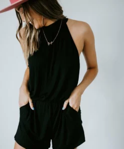 Heimish All That Halter Romper Dresses