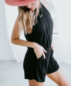 Heimish All That Halter Romper Dresses