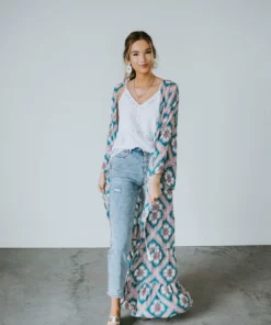 Davi & Dani Curvy Brighter Days Duster Kimono