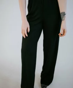 By Together Andes Ribbed Wide Leg Pant