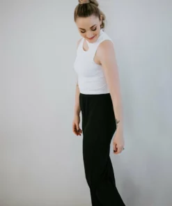 By Together Andes Ribbed Wide Leg Pant